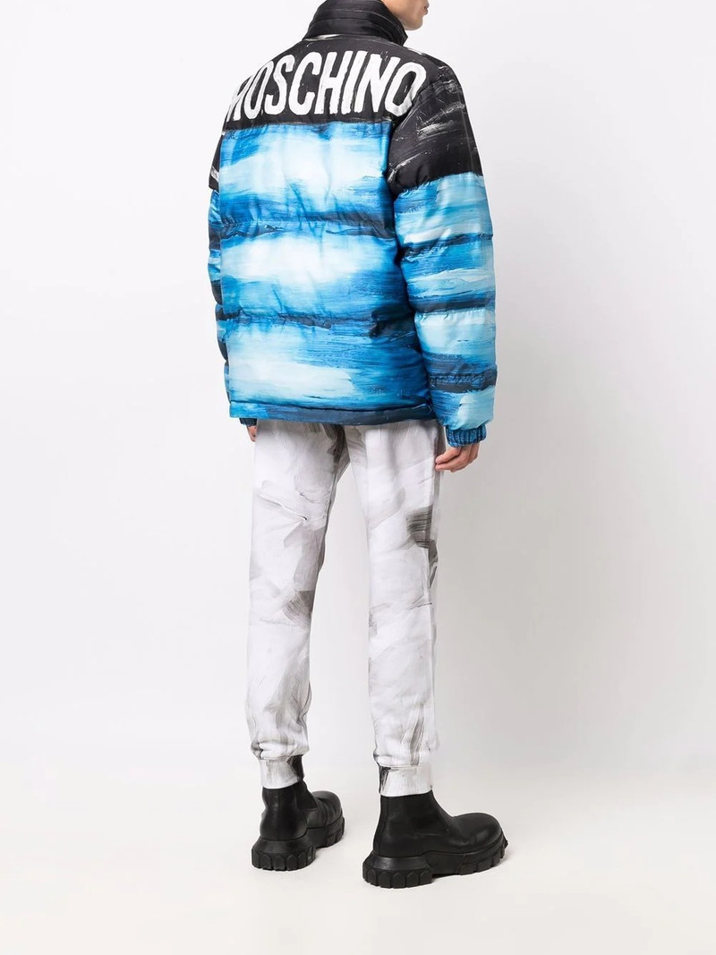 faded-effect logo coat 6