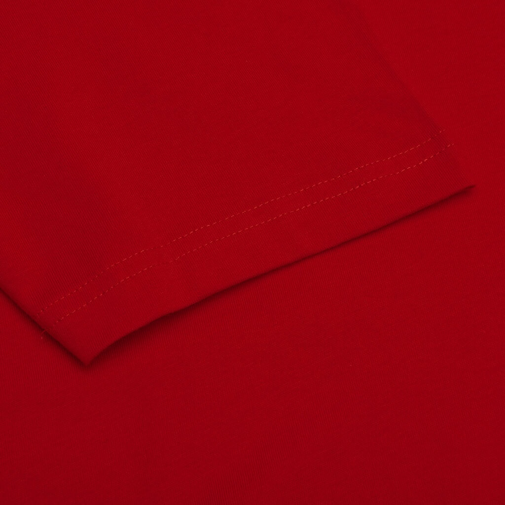 BACK LOGO S/S TEE - RED - 4