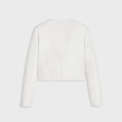 CELINE jacket with pure collar in soft lambskin outlook