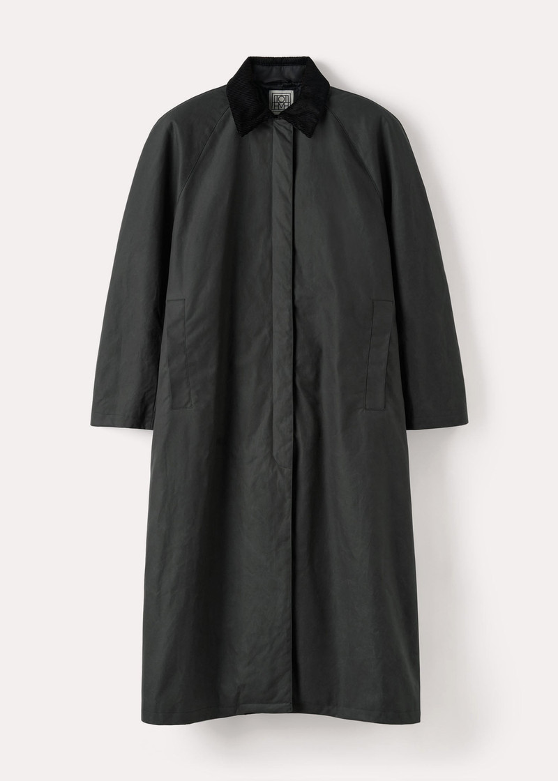 Country coat washed black 1