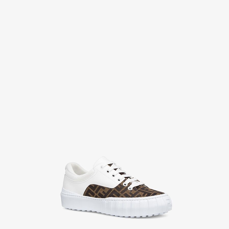 Brown fabric low-tops - 2