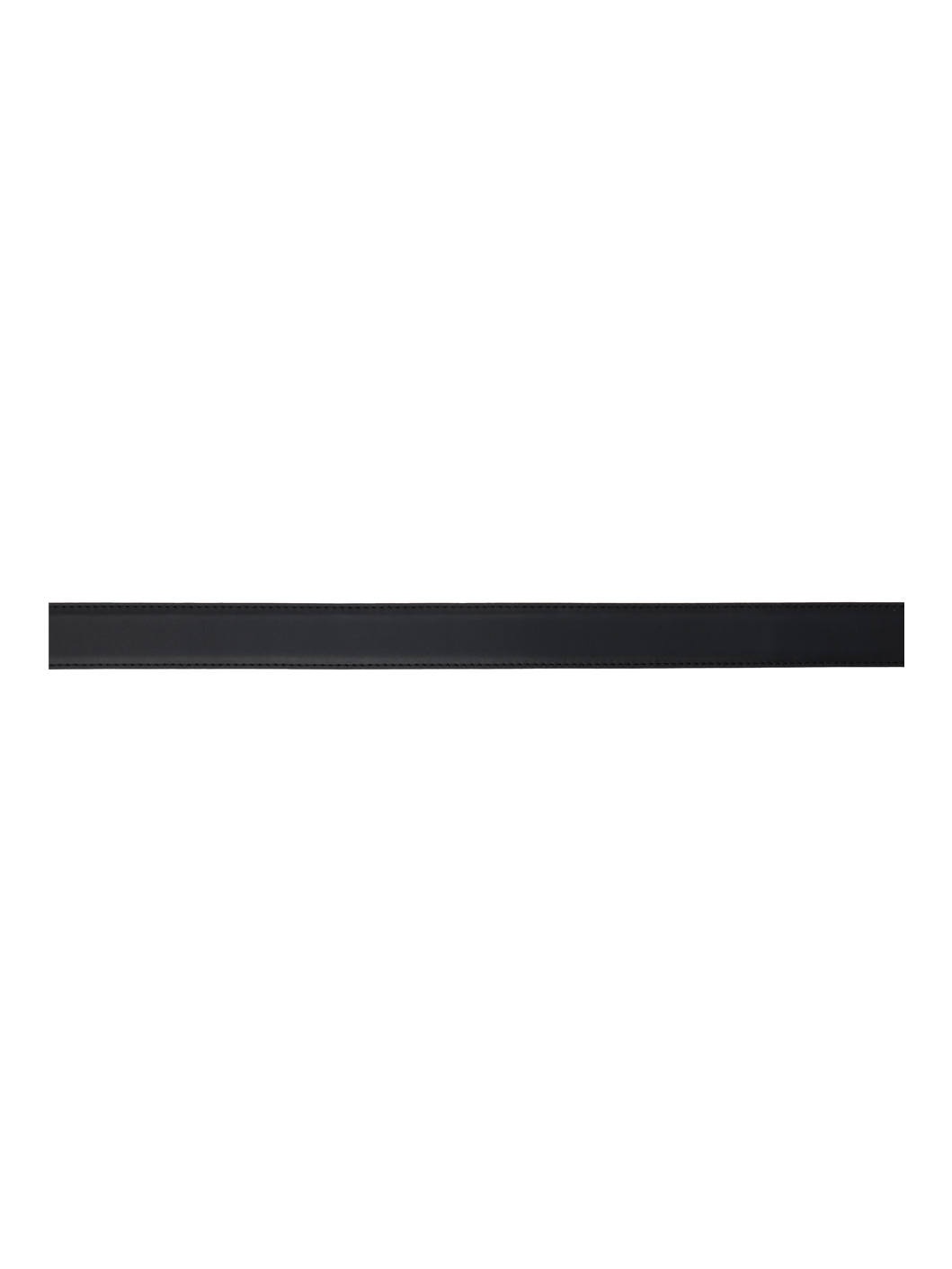 Black Signature Stripe Keeper Belt - 2
