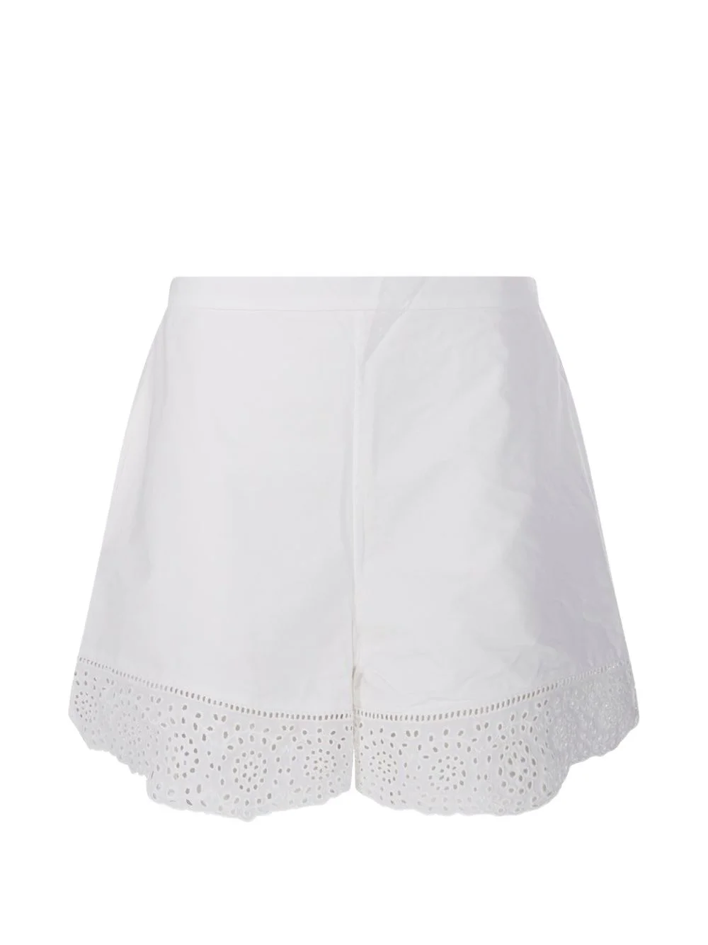 Greta eyelet-trim shorts - 1
