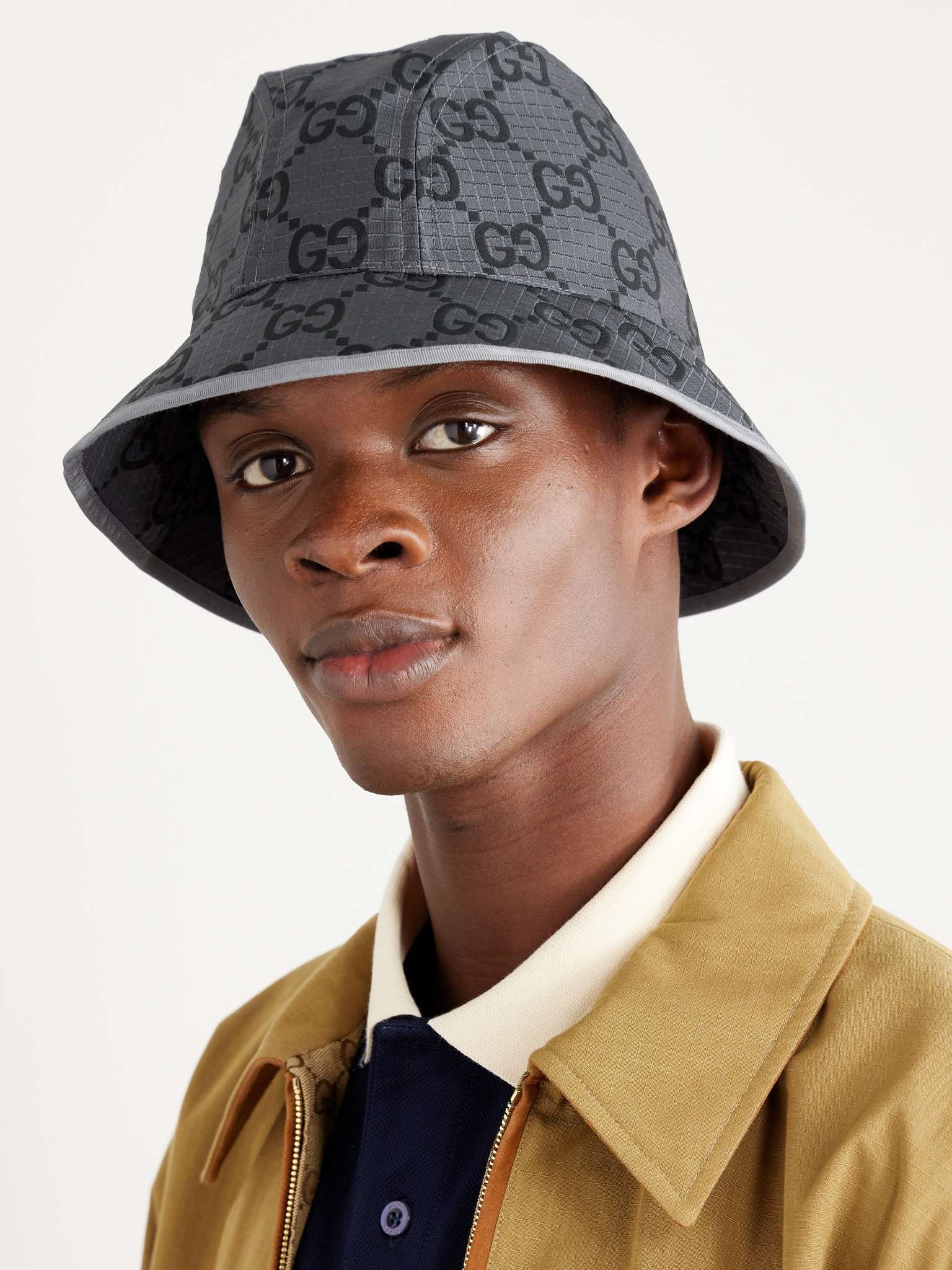 Logo-Jacquard Ripstop Bucket Hat - 2