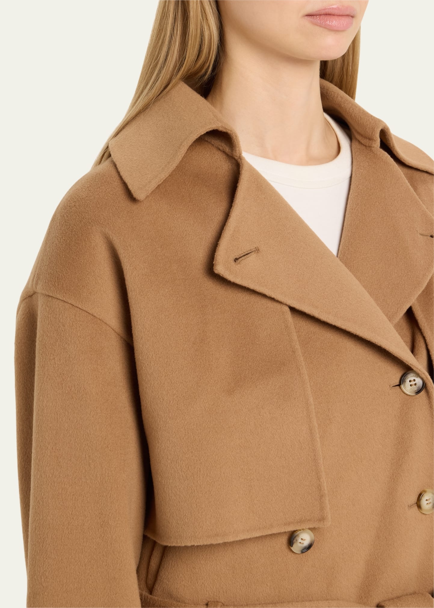 Satoyo Cropped Trench Coat - 5