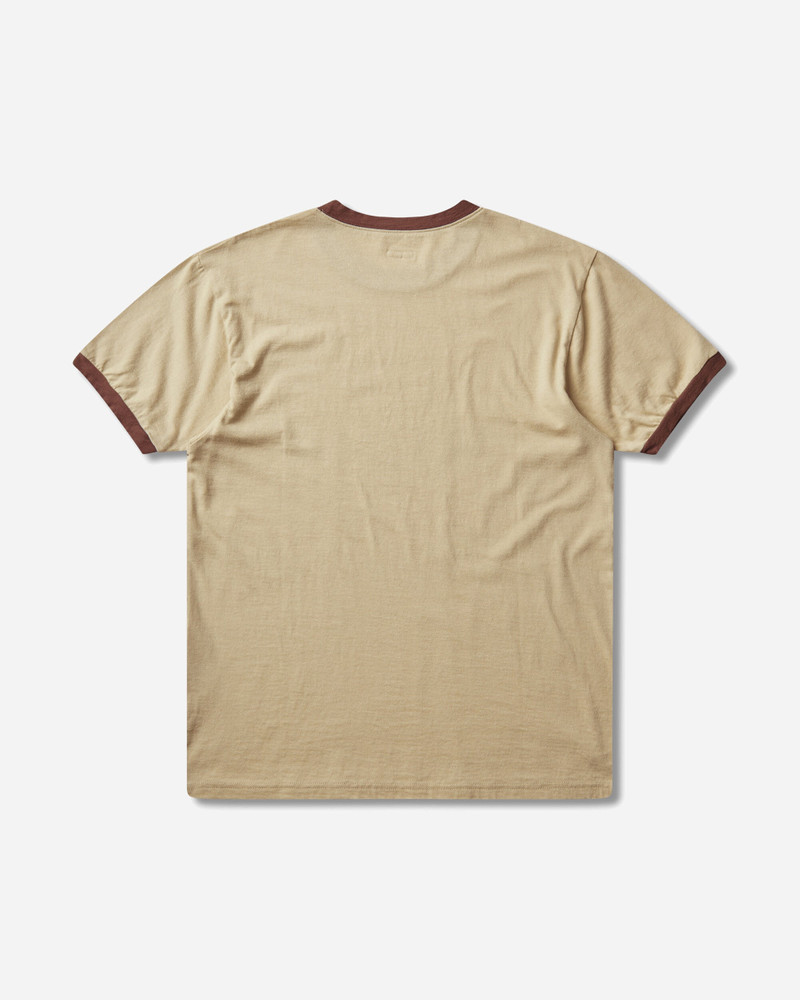 Kapital Men's 20/-Jersey Ringer T-Shirt ("T" Tiger) Beige outlook
