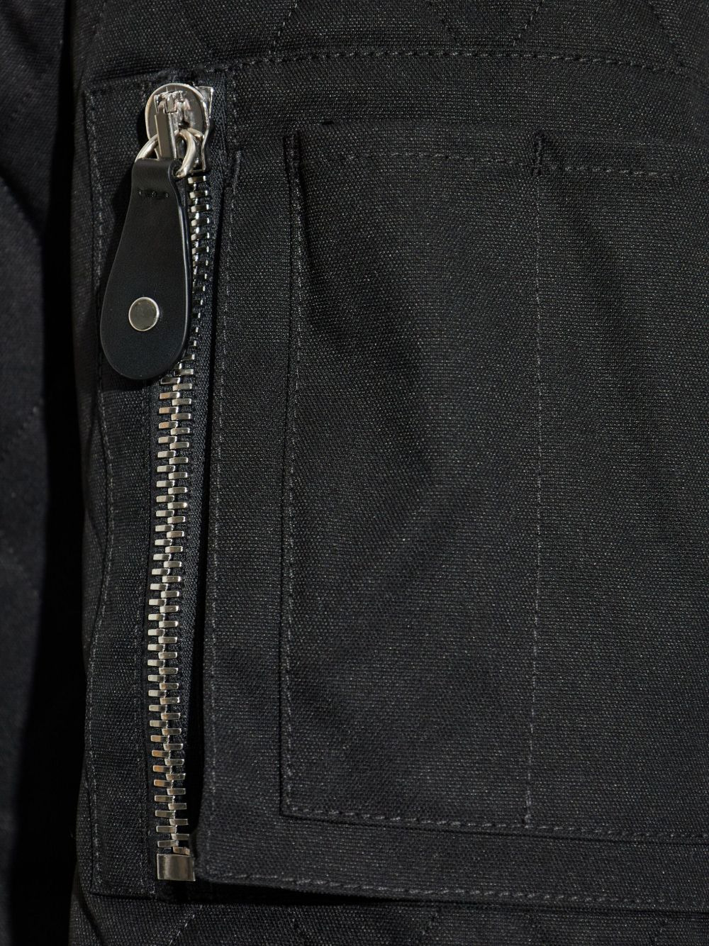 quilted asymmetric-zip jacket - 5