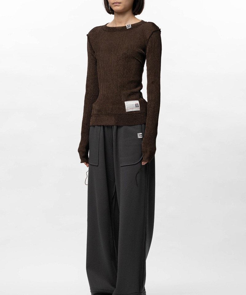 Inside-Out Glitter Knit Sweater 6