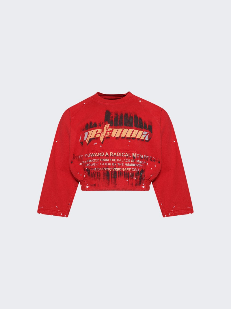 Radical Paper Rose Crewneck Meta Red 1