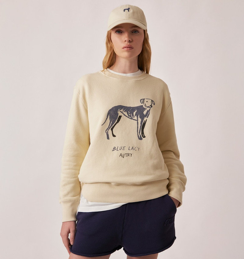 AUTRY BLUE LACY SWEATSHIRT WOMAN outlook