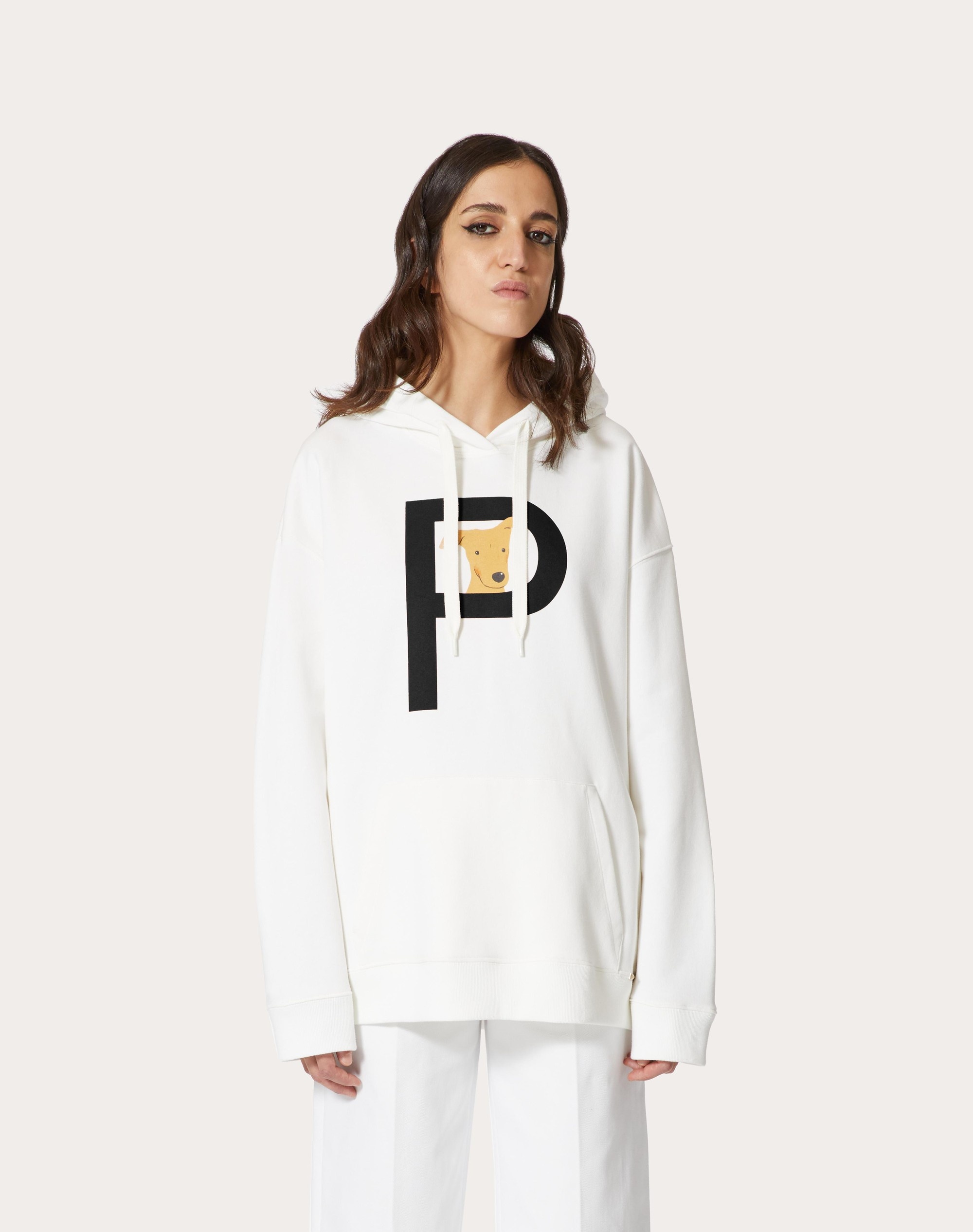 VALENTINO GARAVANI ROCKSTUD PET CUSTOMISABLE UNISEX HOODED SWEATSHIRT - 4