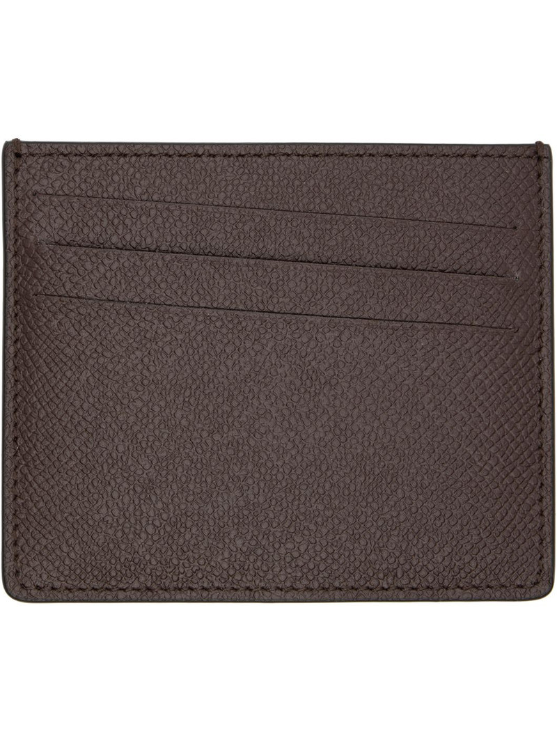 Maison Margiela Brown Slim Card Holder outlook