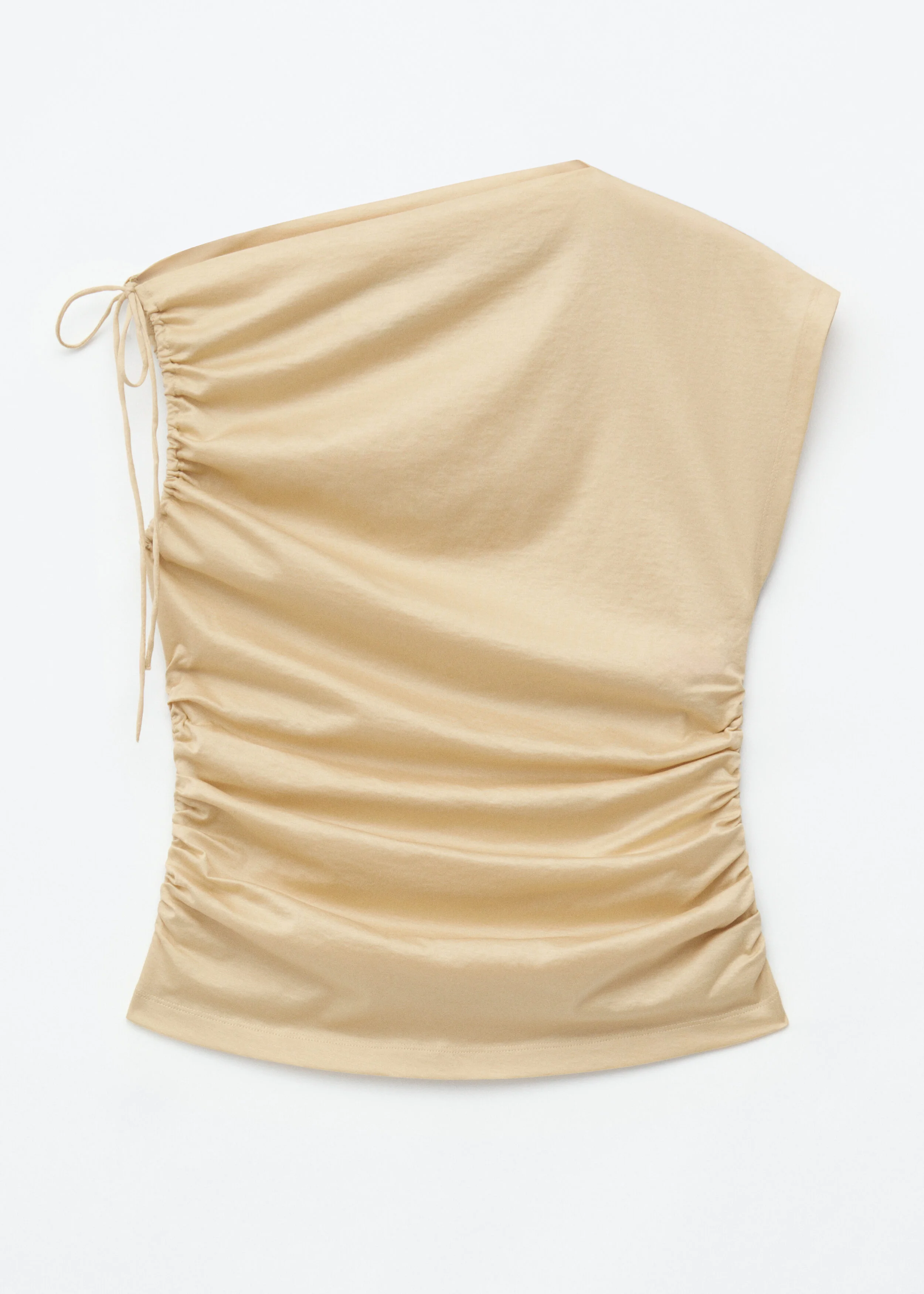 Cotton One-Shoulder Top - 1