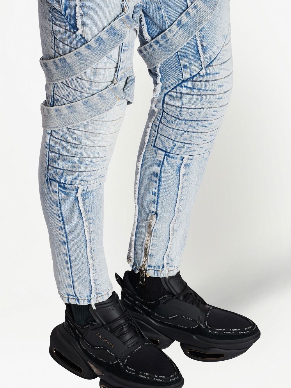 SLIM-FIT STRAP JEANS - 3