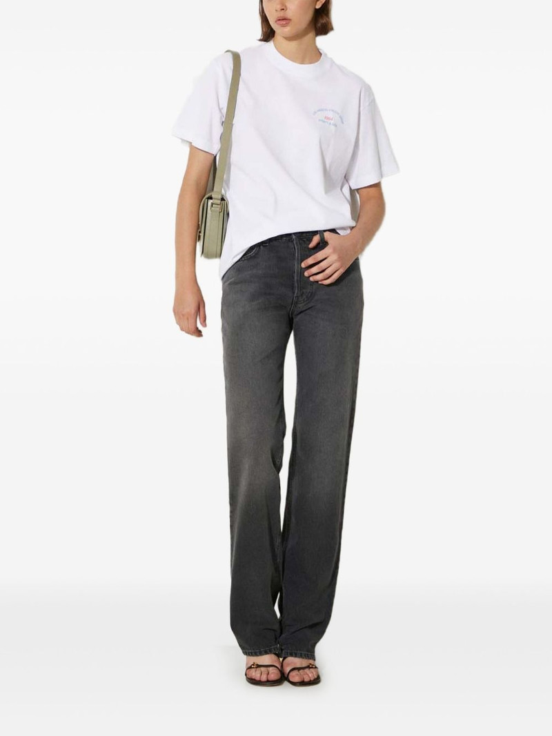 logo-patch straight jeans 1