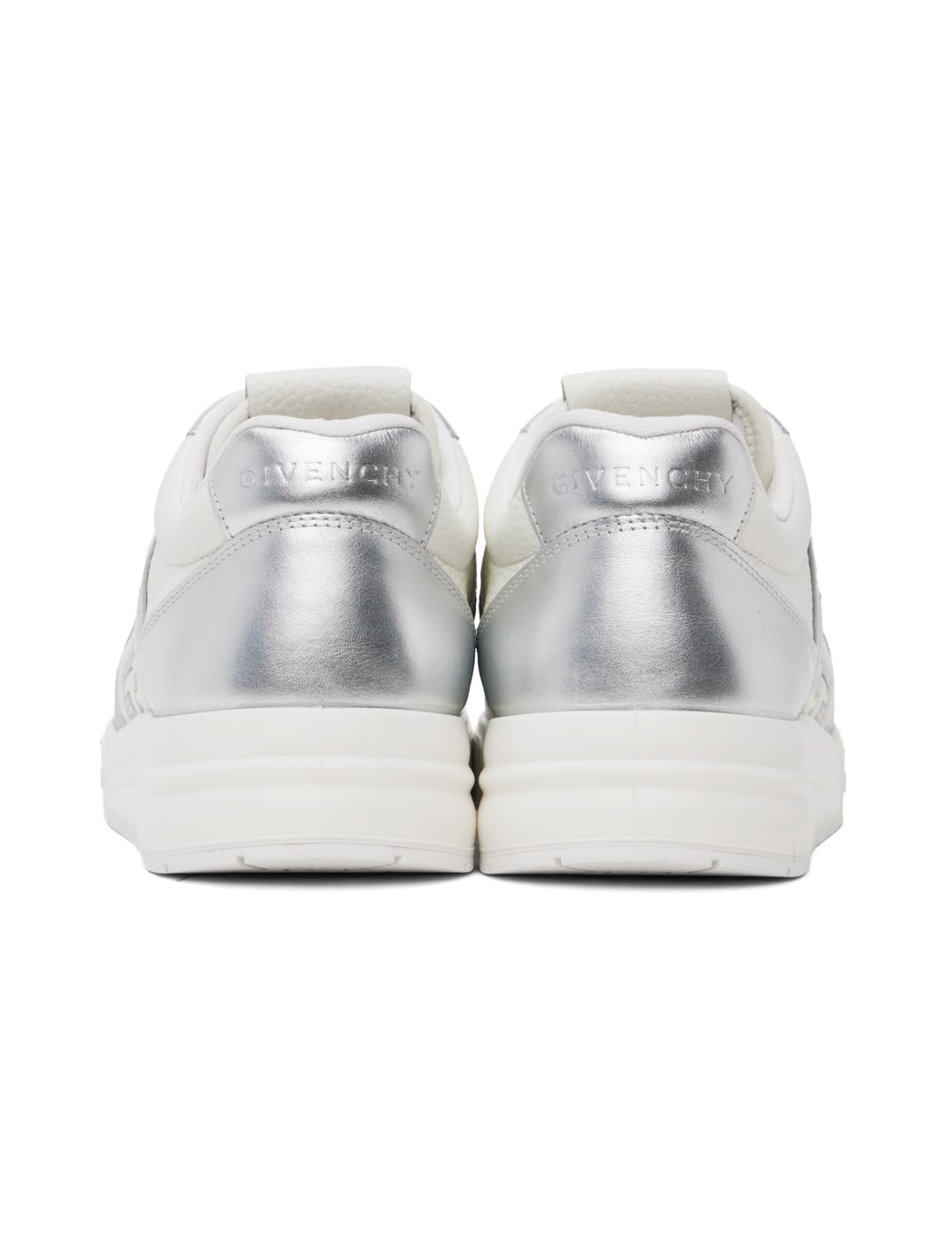 White & Silver G4 Sneakers - 2