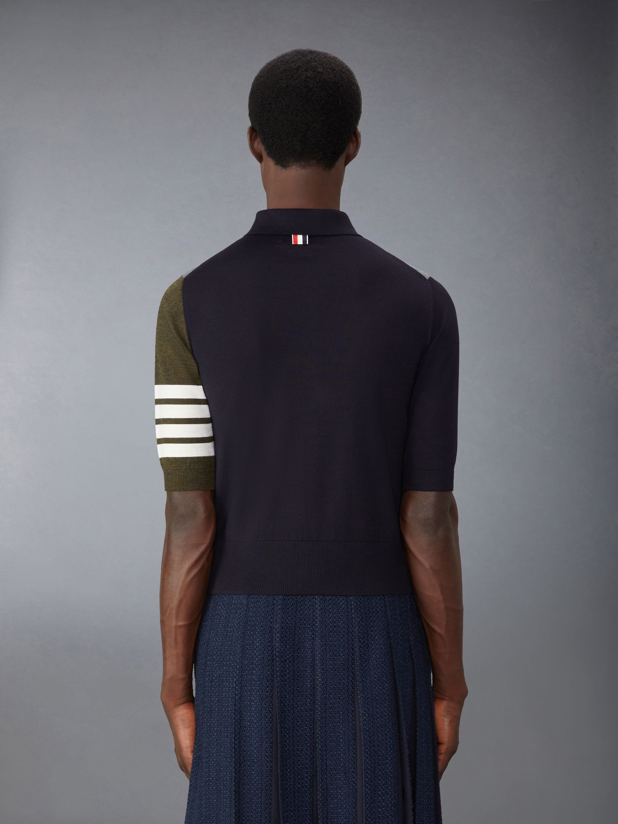 Funmix Fine Merino Wool 4-Bar Relaxed Fit Polo - 2