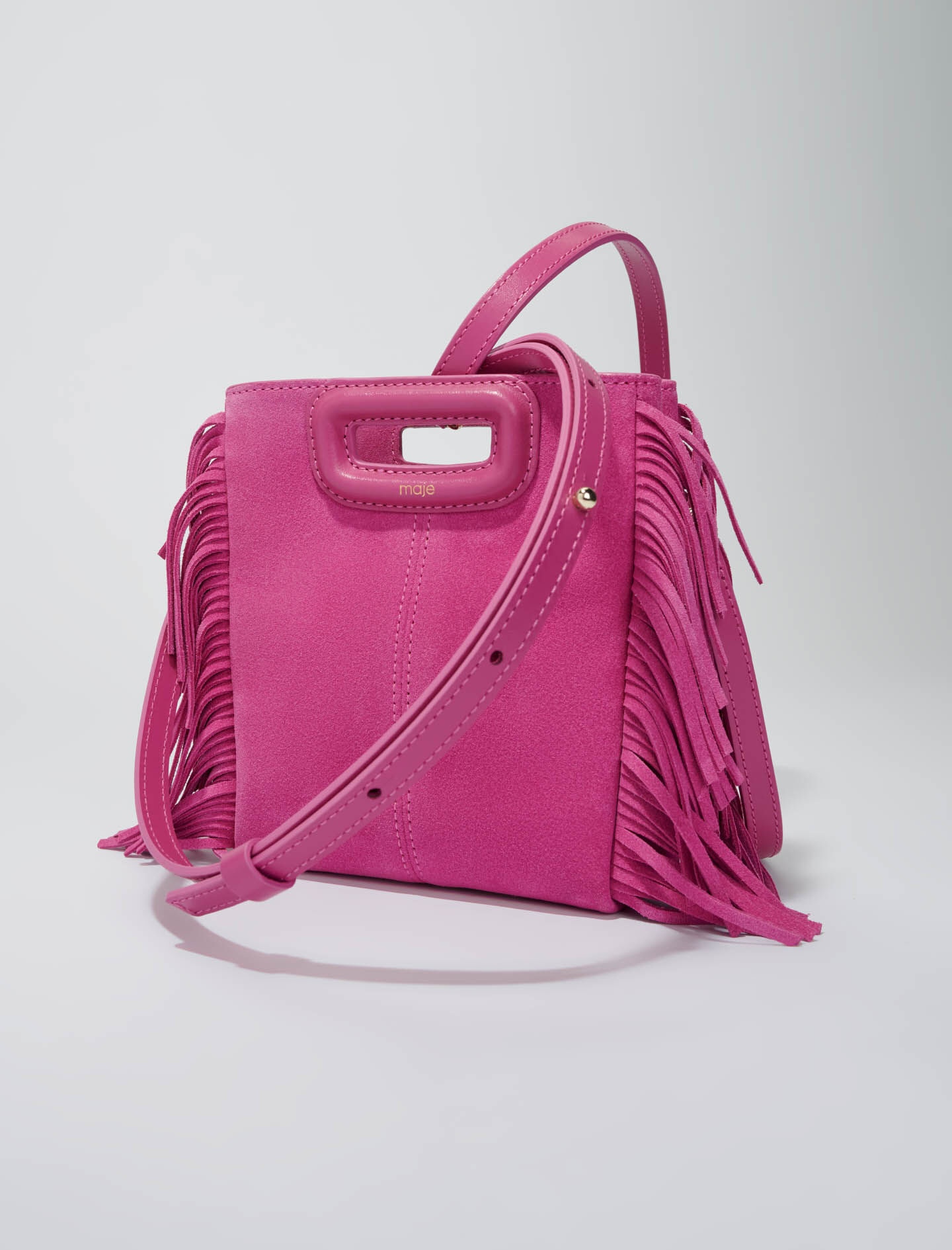 M mini bag in suede leather - 2