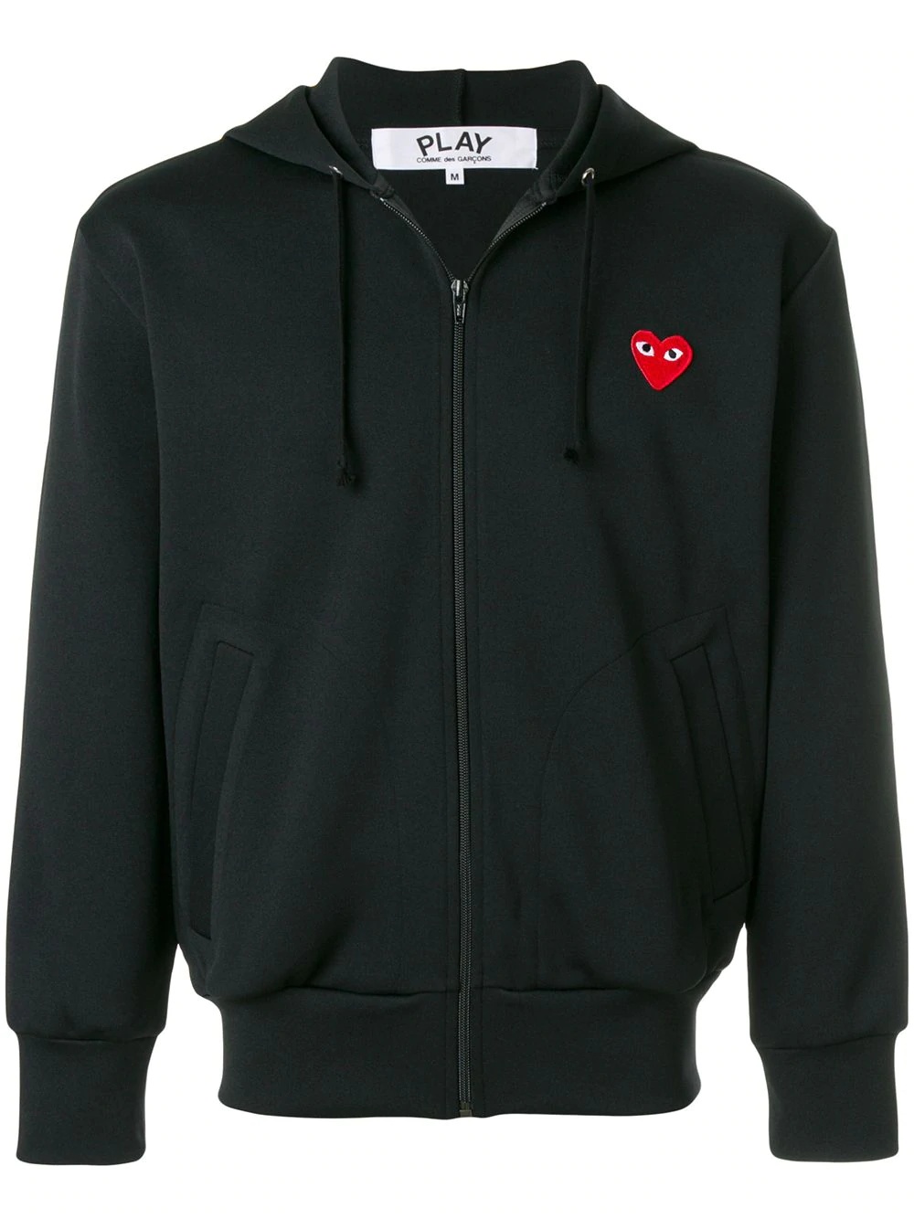 heart logo zipped hoodie - 1