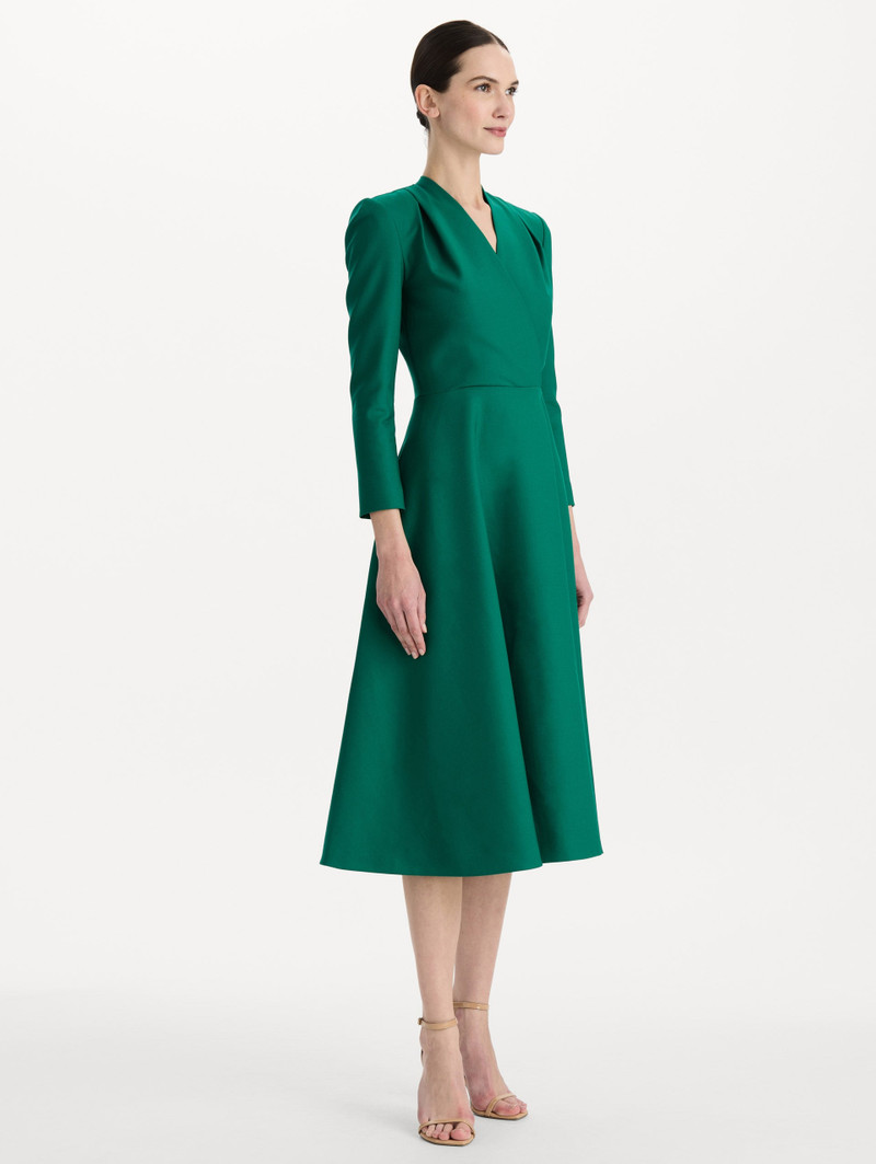 WOOL-BLEND LONG-SLEEVE DRESS 4