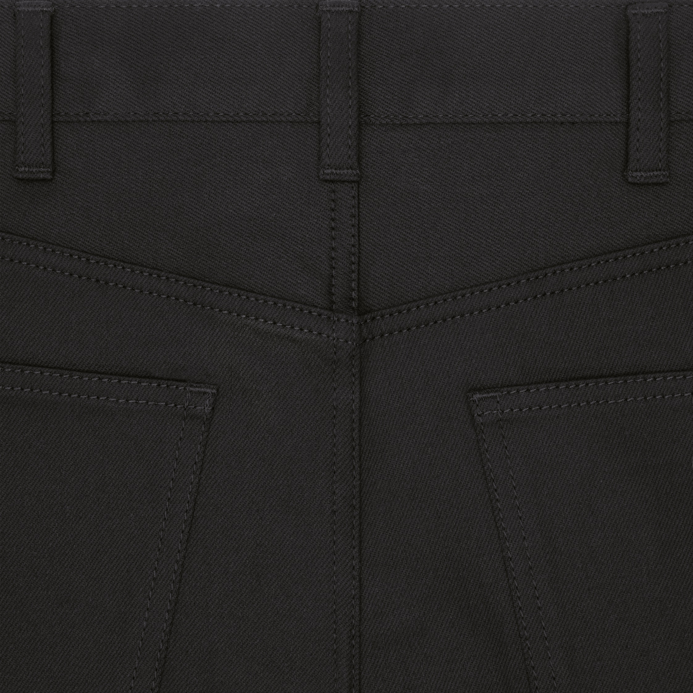 skinny jeans in vintage pure black denim - 3