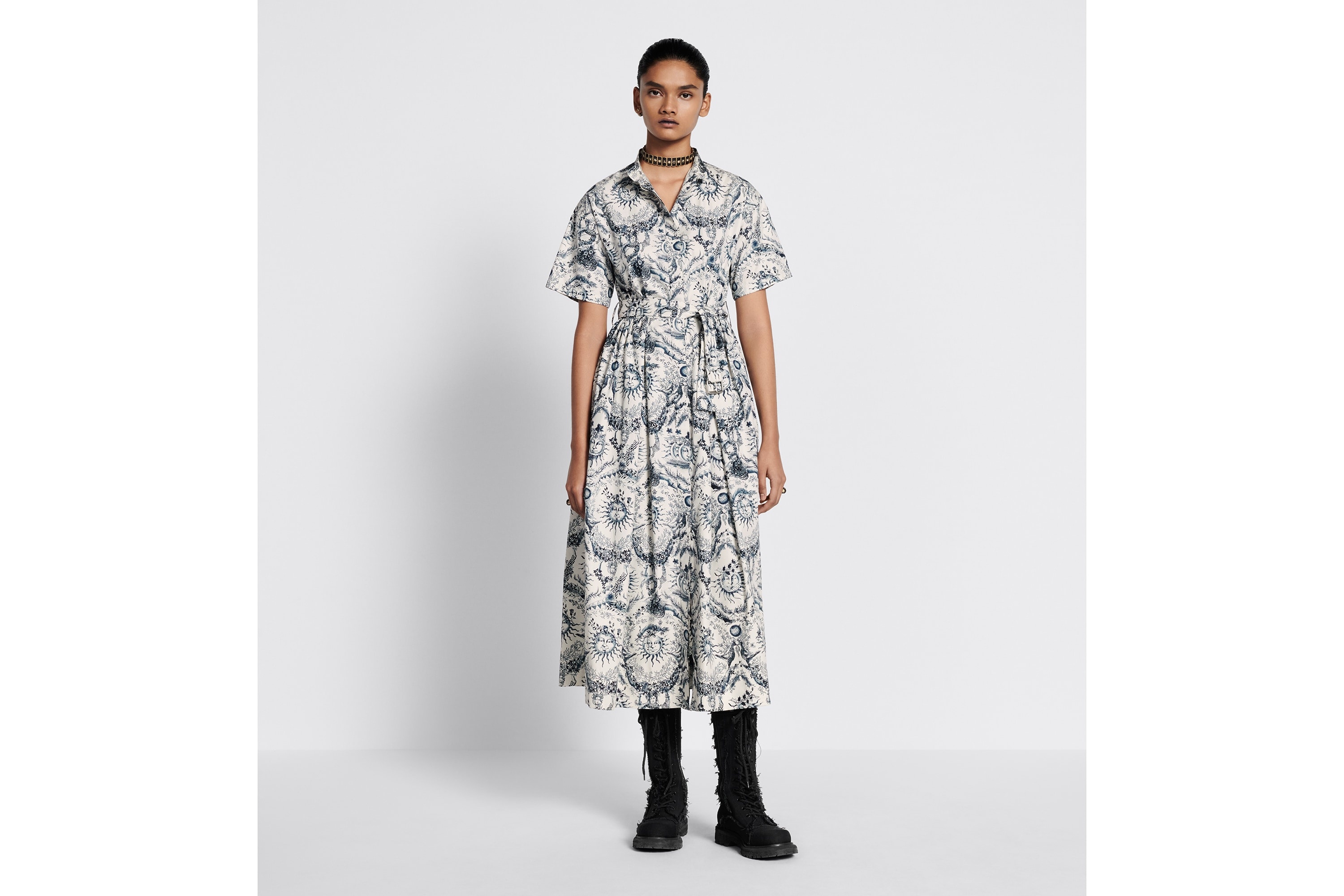 Mid-Length Shirt Dress - 4