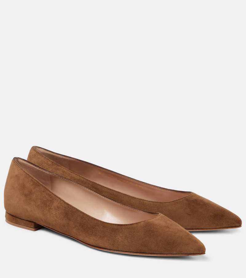 Gianvito suede 발레 플랫 - 1