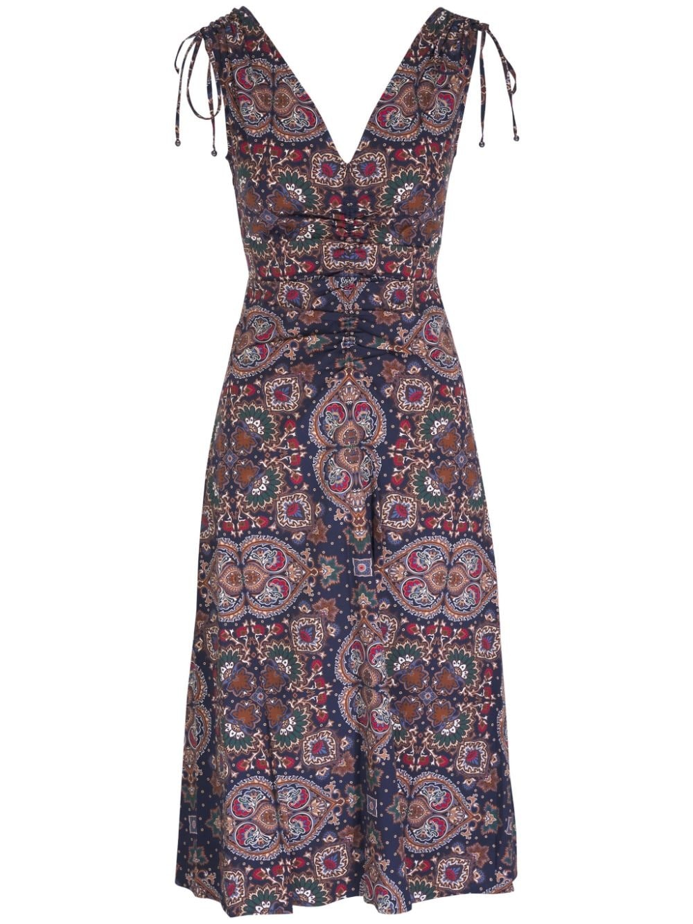 paisley-print dress - 1