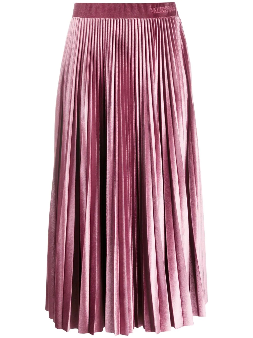 pleated midi skirt - 1