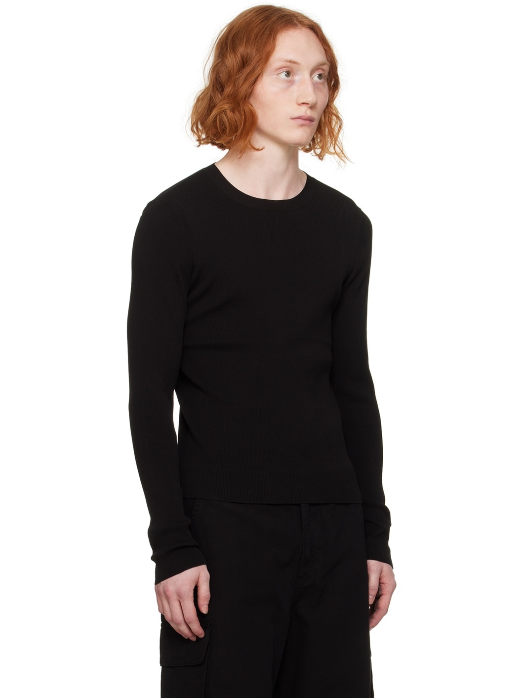 Black Compact Sweater - 2