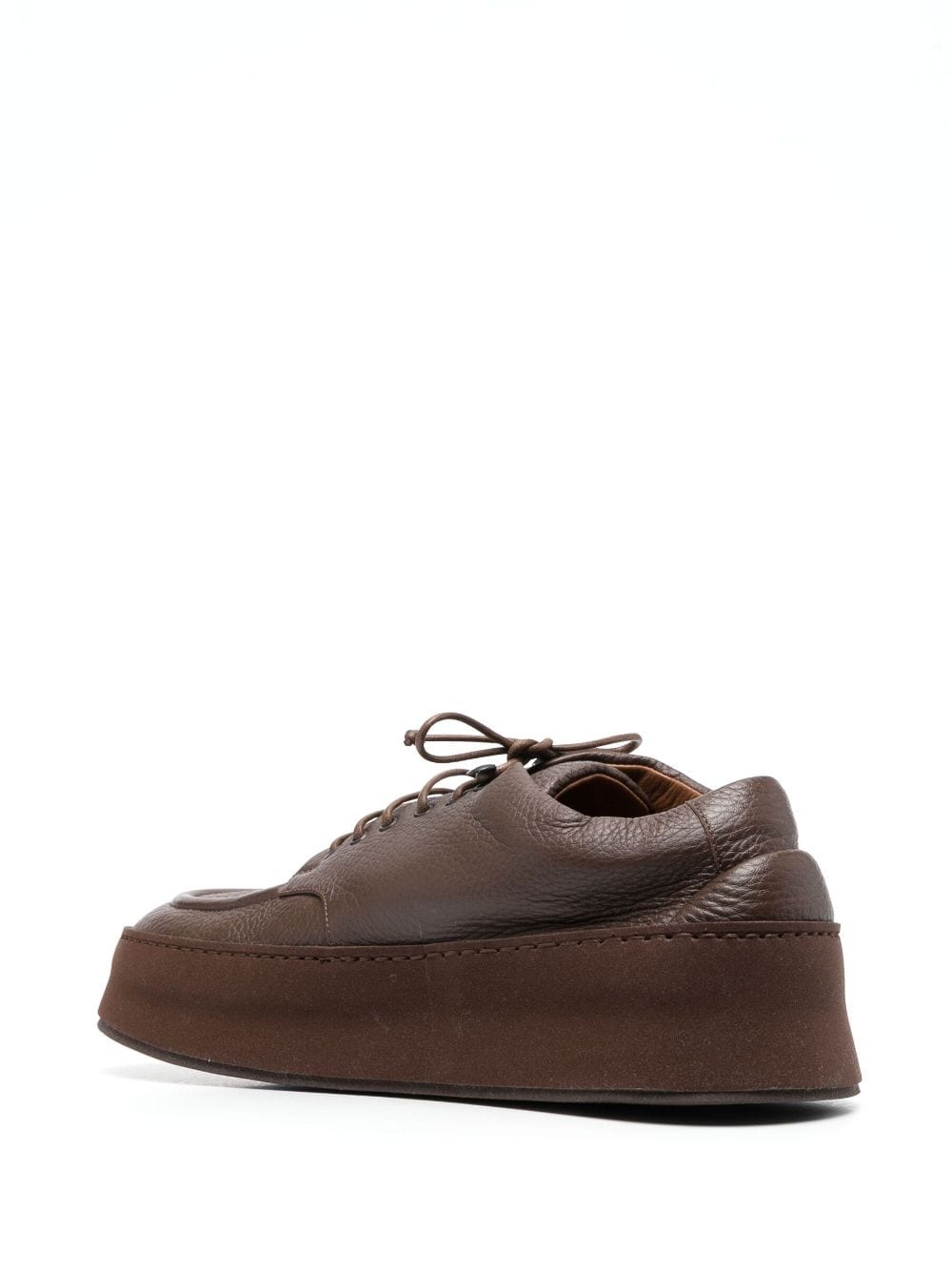 lace-up leather derby shoes - 3