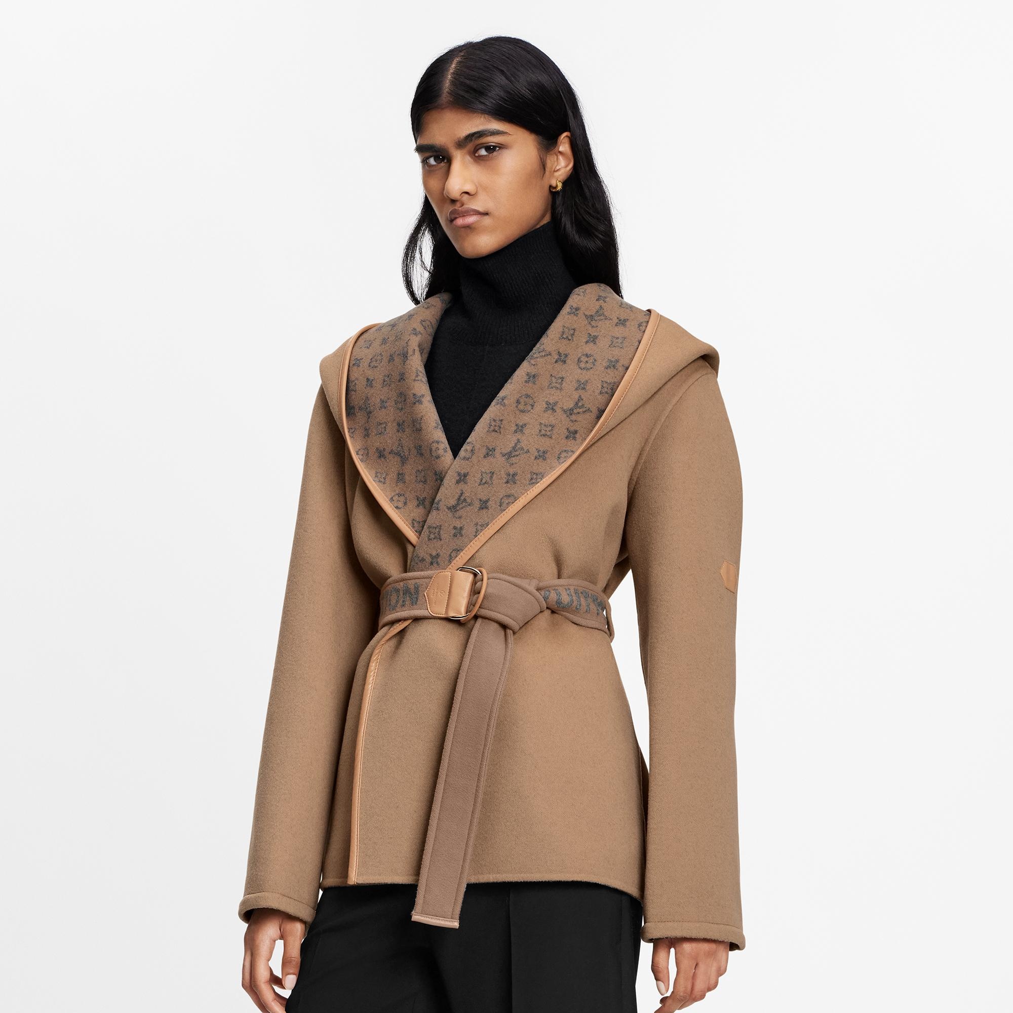 Belted Short Wrap Pea Coat - 3