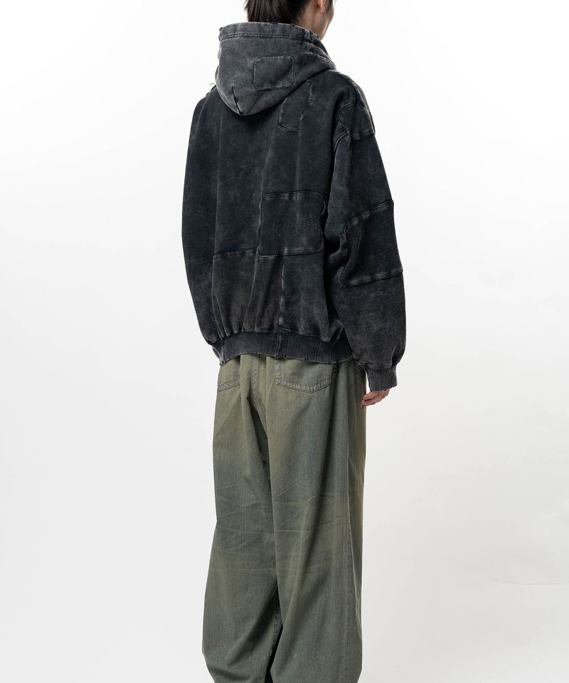 Bleached Repair Zip-Up Hoodie 5