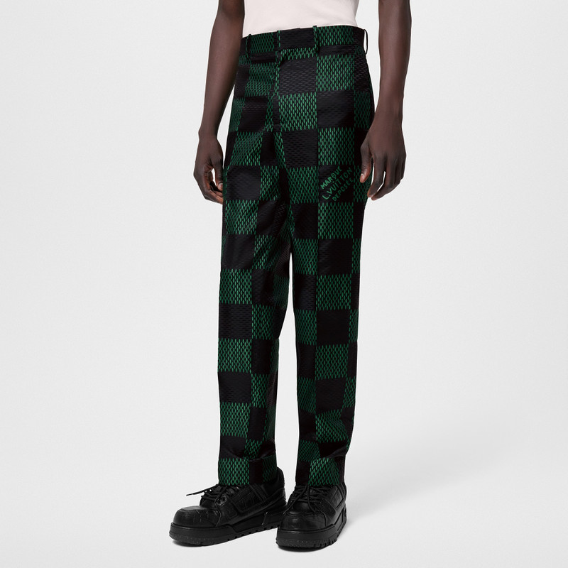 Damier Nylon Cigarette Pants 2