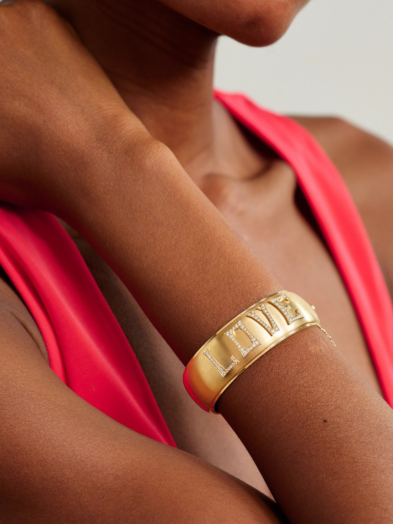 MARIE LICHTENBERG Love Hate 14-karat Gold Diamond Bracelet outlook