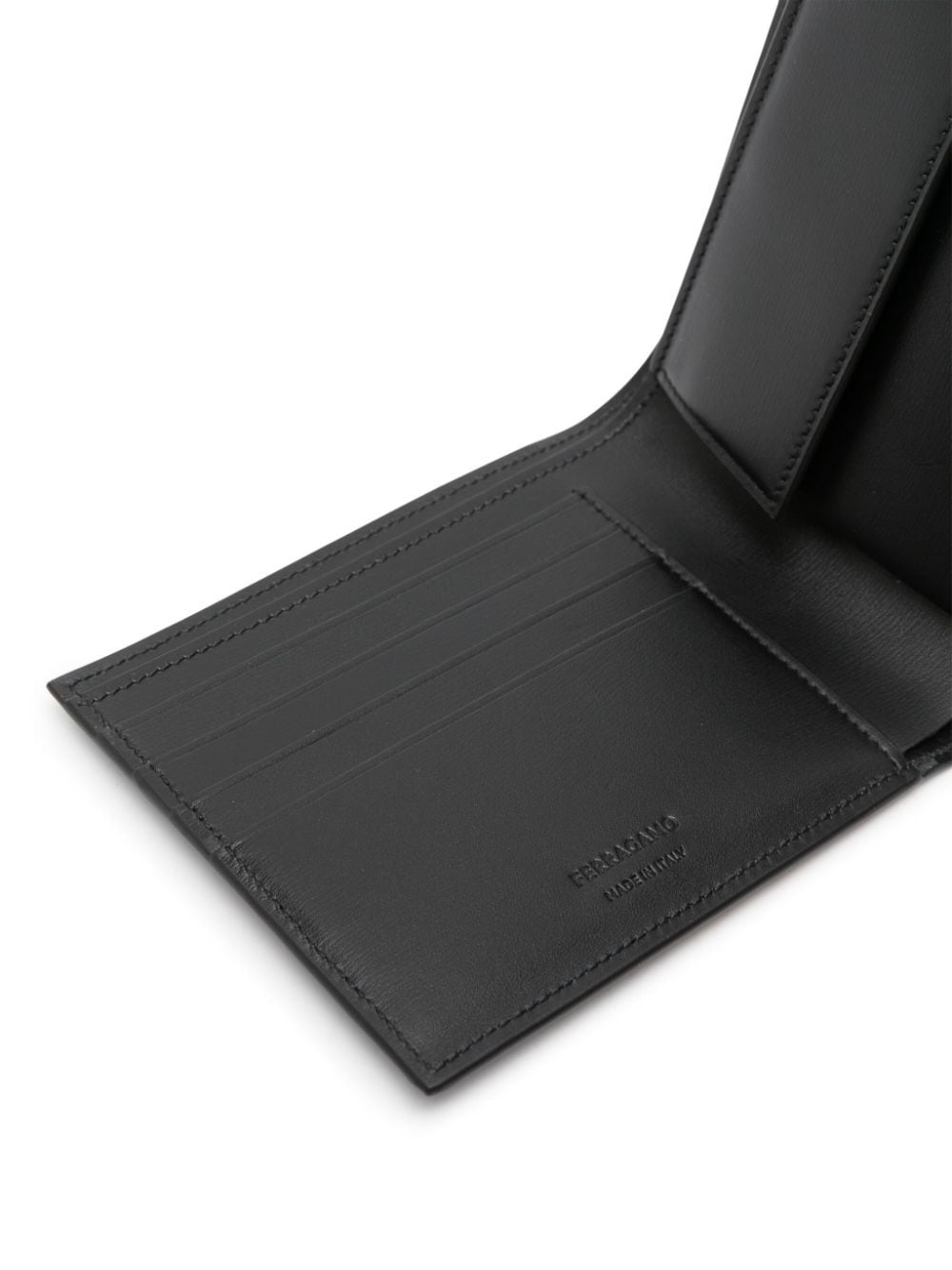 logo-stamp leather wallet - 3