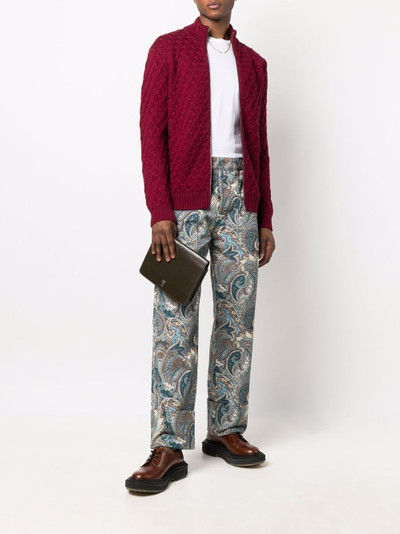 Etro paisley-print straight-leg jeans outlook