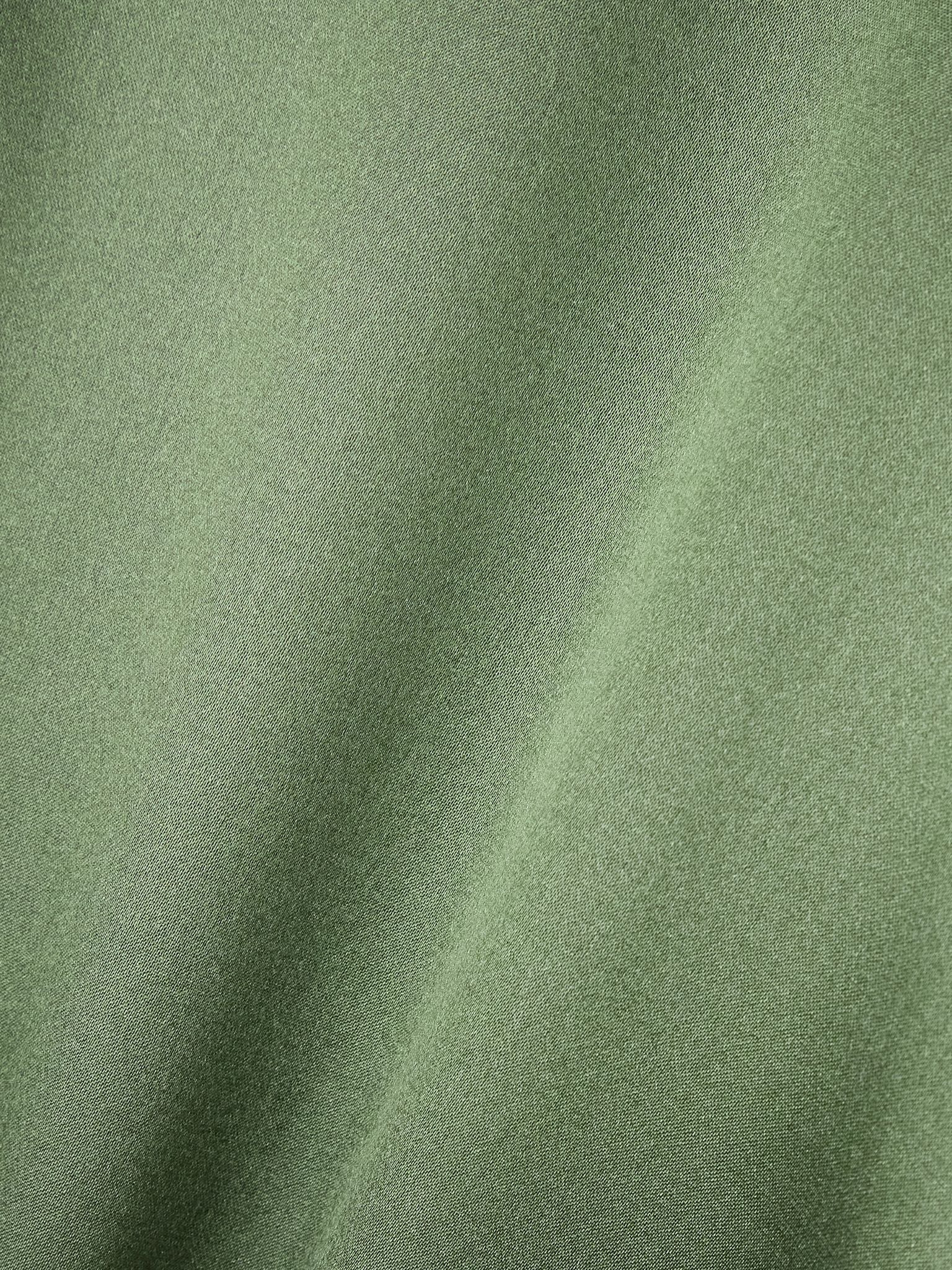 Casia oversized silk-satin shirt Green - 5