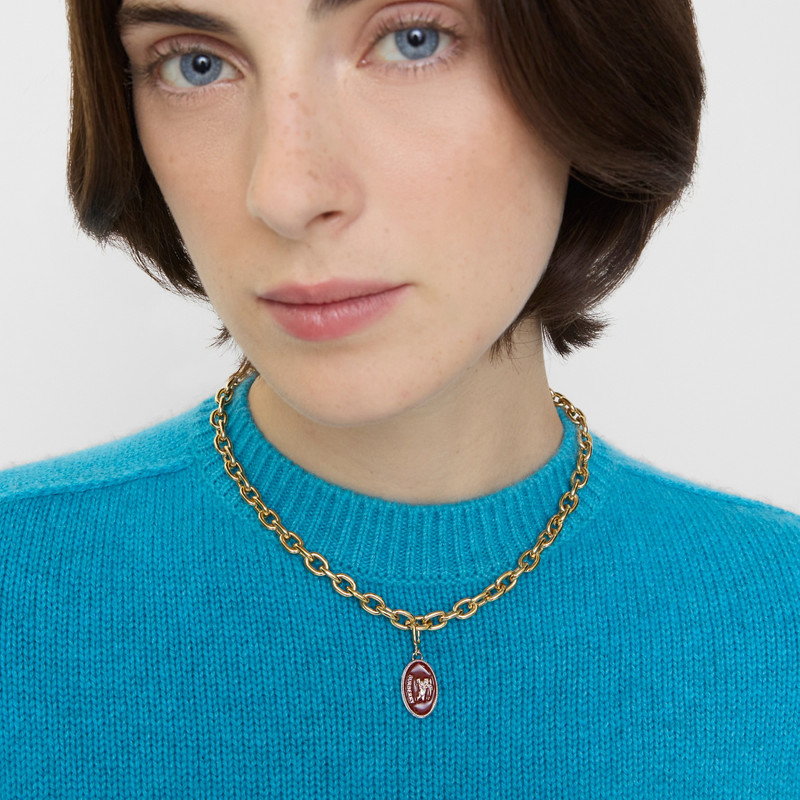 Burberry Knight Stamp Enamel Charm outlook