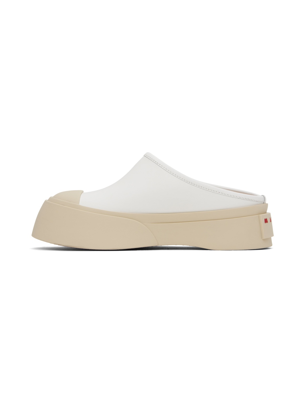 White Leather Pablo Slippers - 3