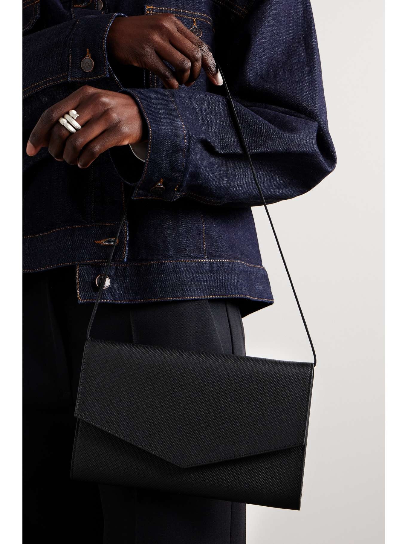 The Row Envelope large leather shoulder bag | REVERSIBLE