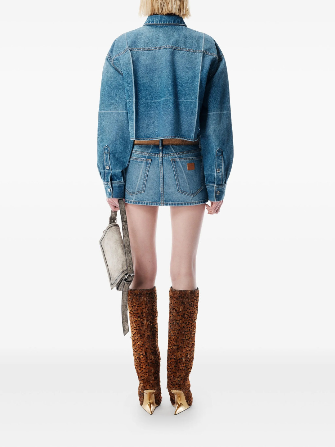 Cropped Button Down Shirt - 3