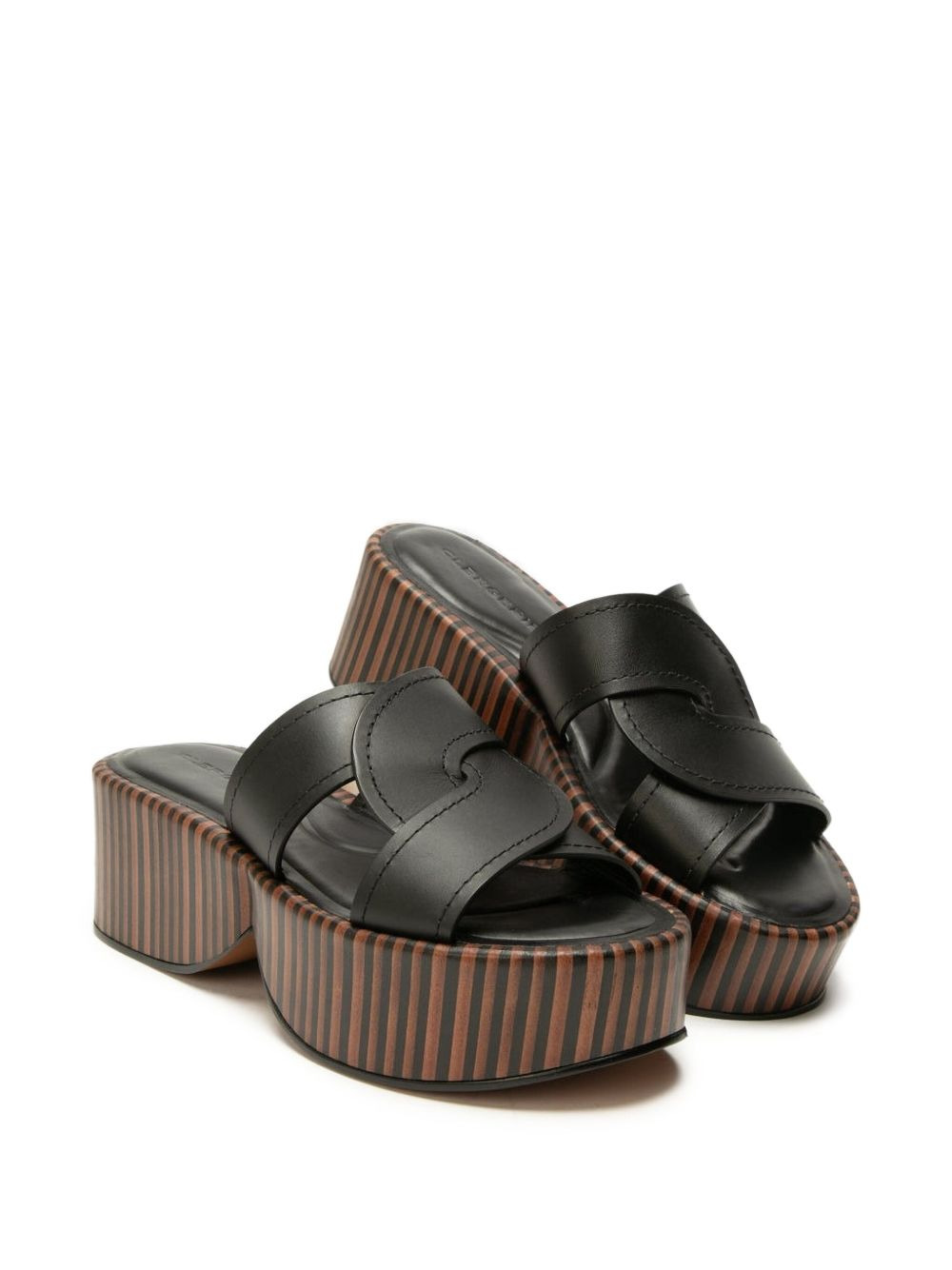 65mm Fodie cross-strap platform sandals - 2