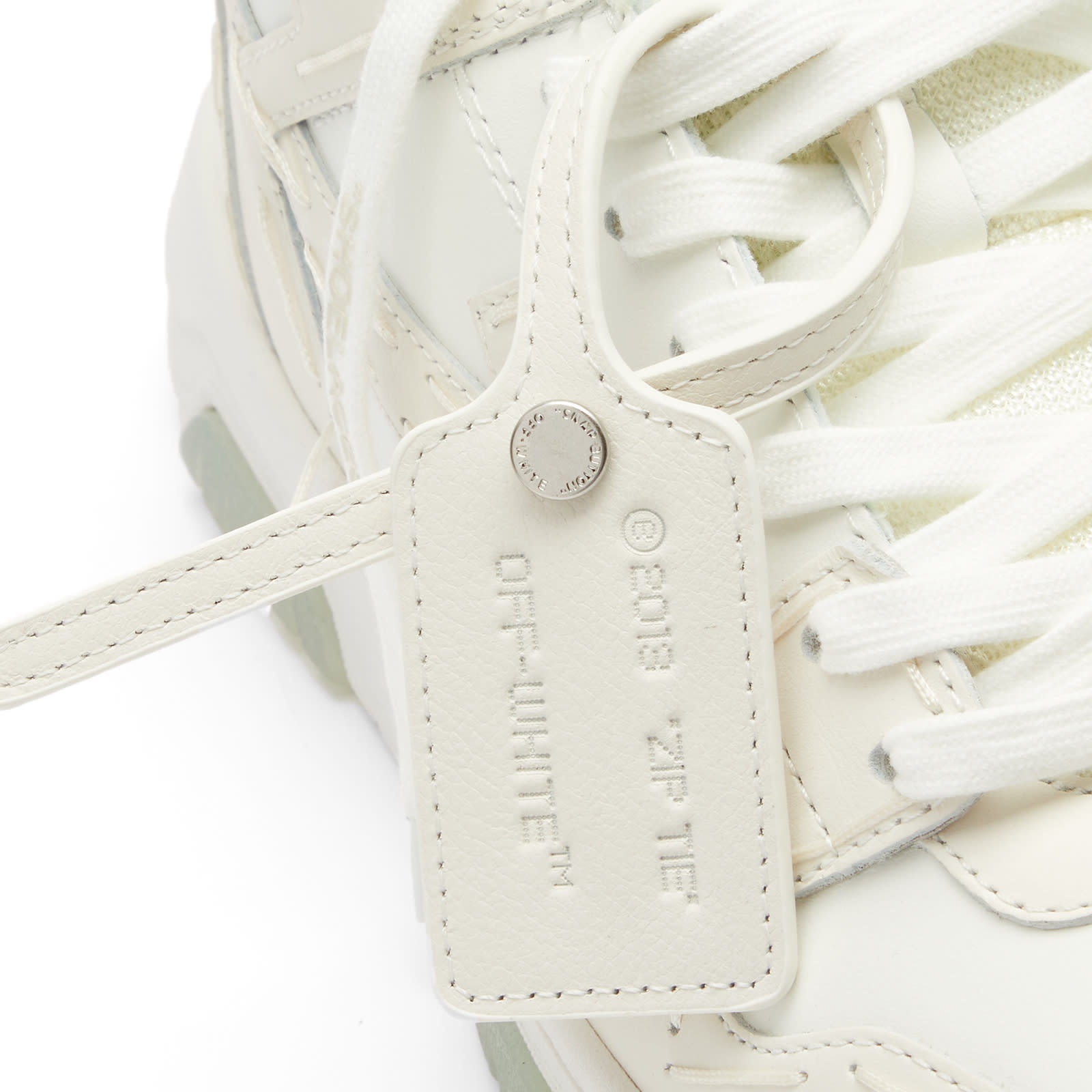 Shop Off-White Ooo Sartorial Leather Low-Top Sneakers