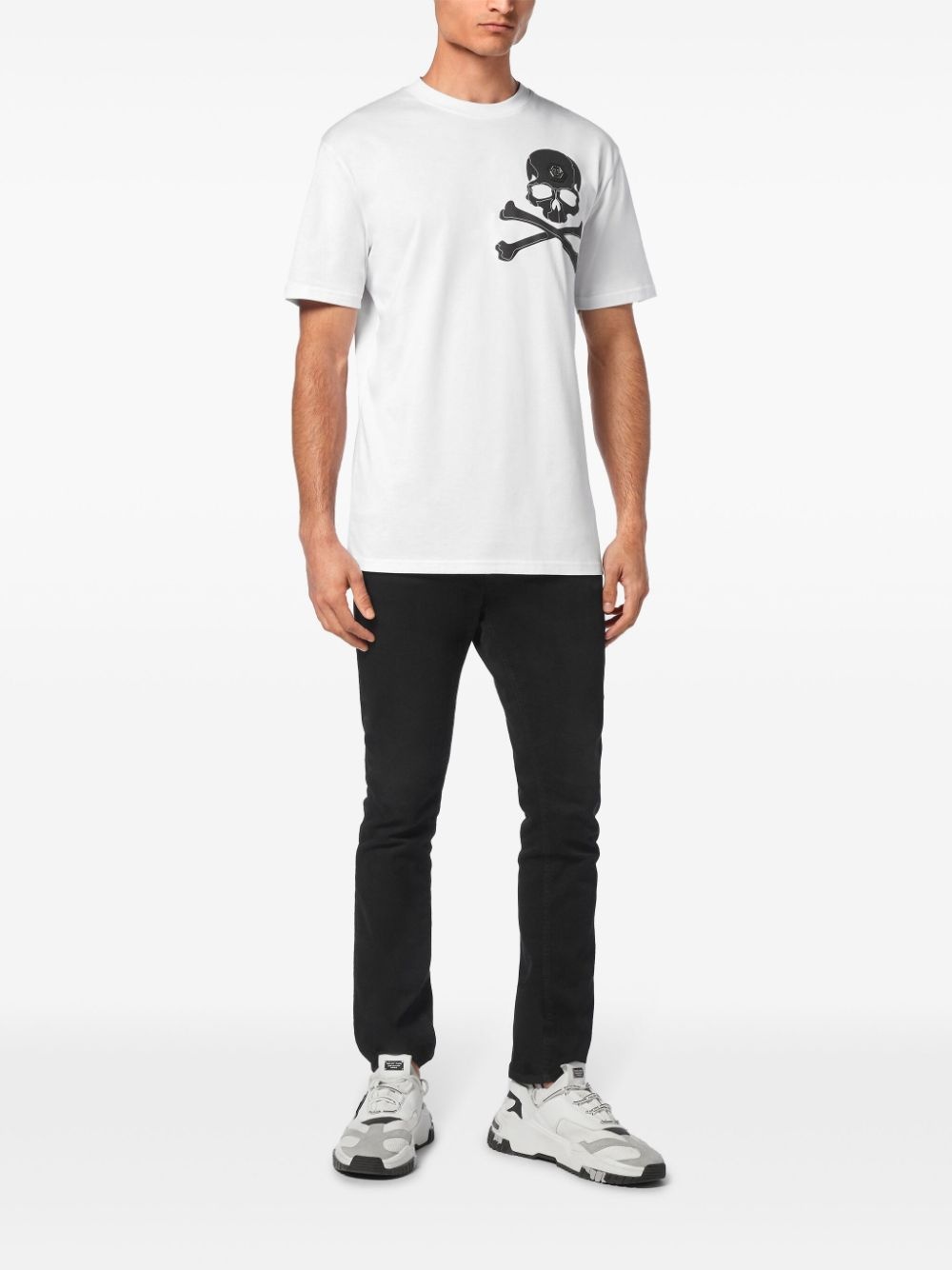 skull-print cotton t-shirt - 2