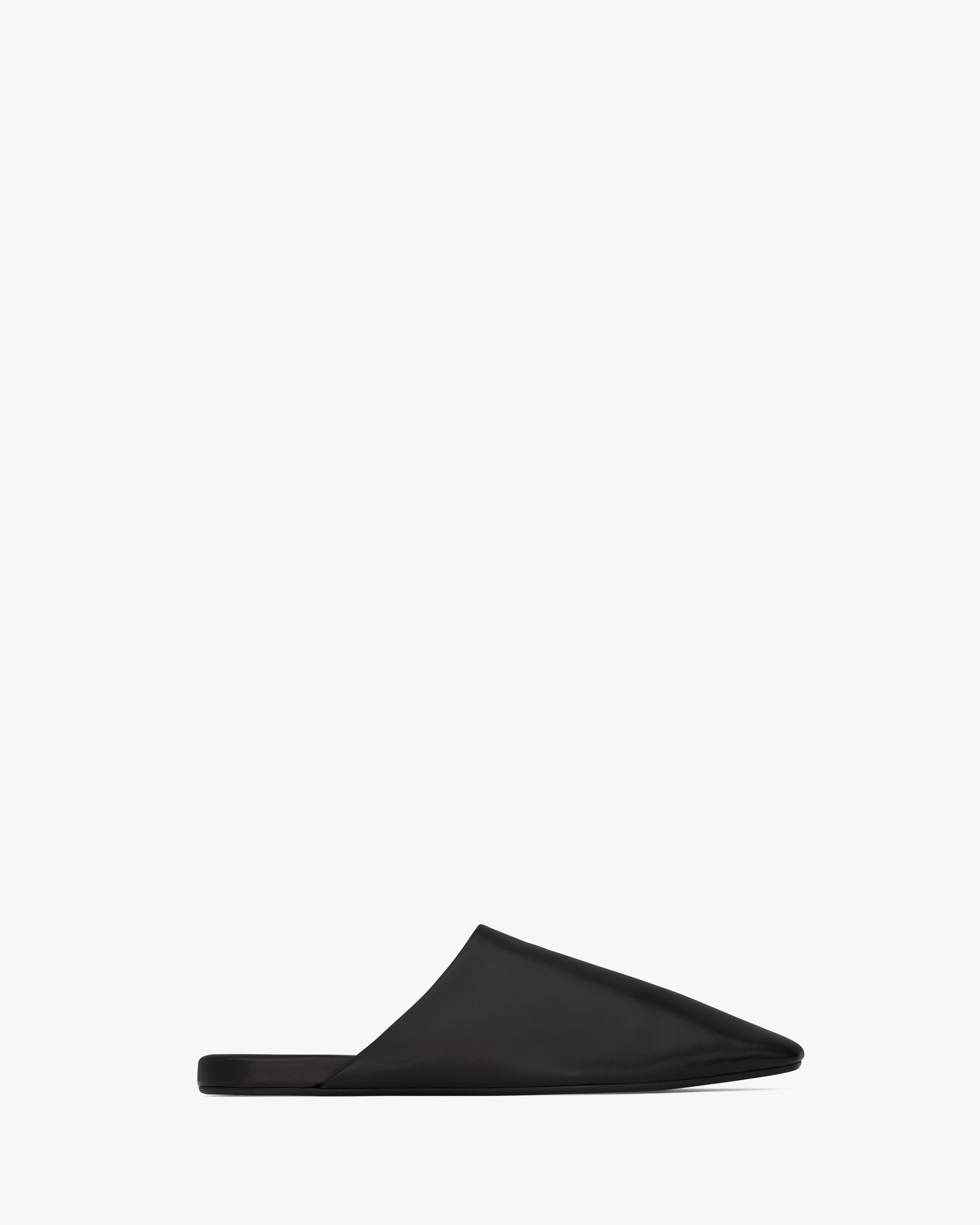 PLAZA MULES IN SMOOTH LEATHER - 2