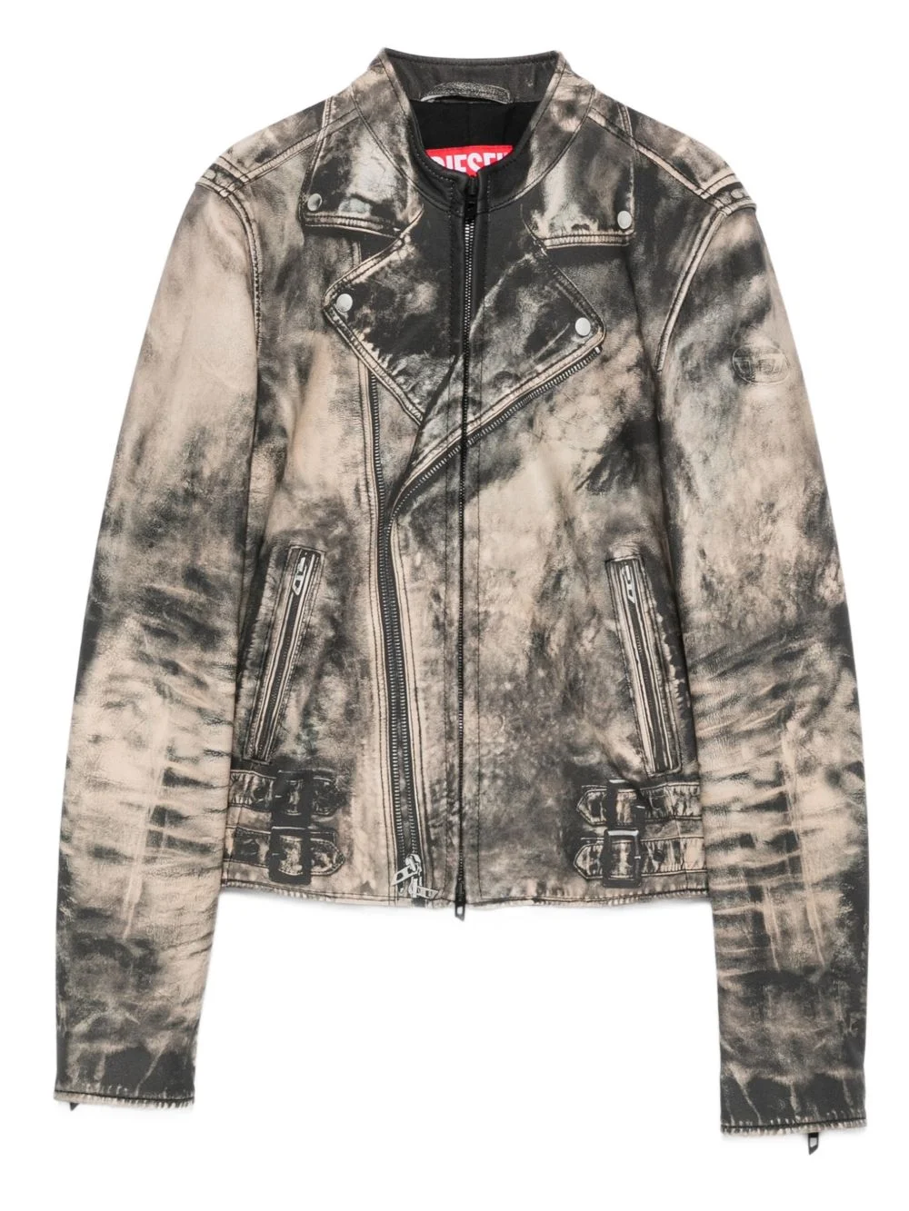 L-Uxure zip-fastening leather jacket - 1