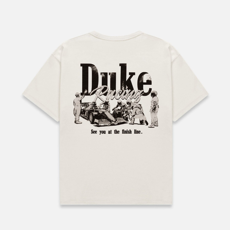 DR Grey Pit Stop Vintage White T-Shirt 1