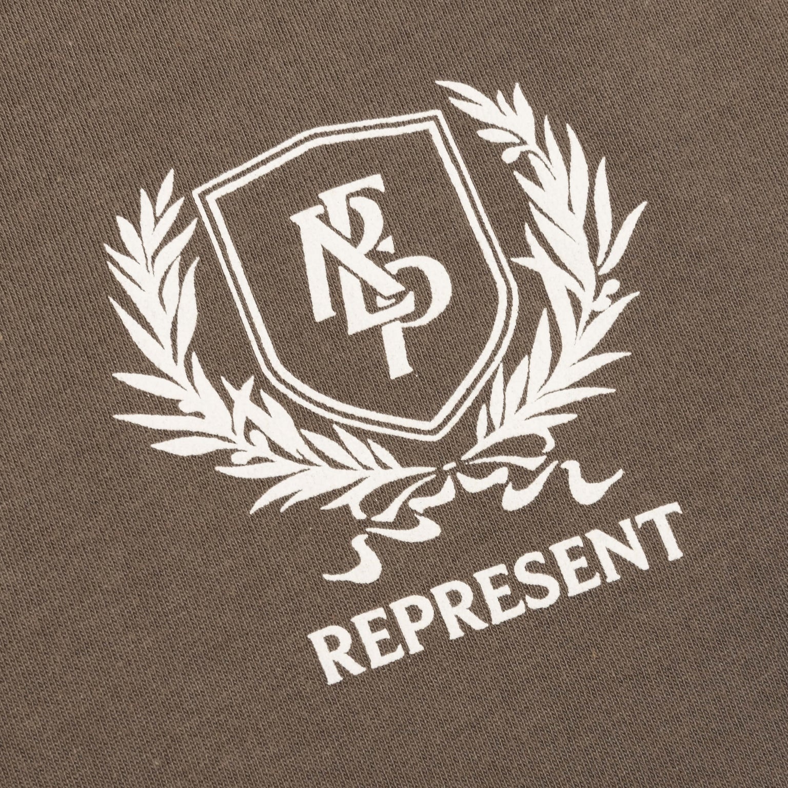 CREST T-SHIRT - DARK TAUPE - 3