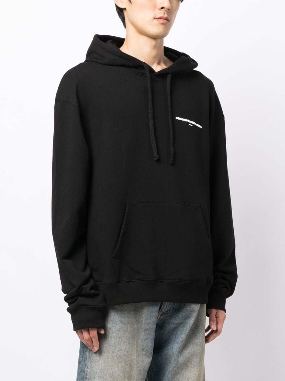 graphic-print cotton hoodie - 4